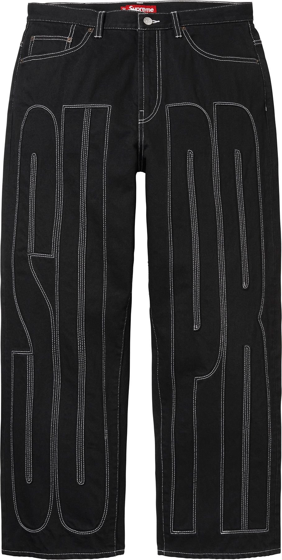Inset Spellout Baggy Jean view 4